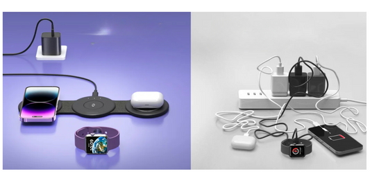 Chargeur rapide  SANS FIL 3 en 1 pliable