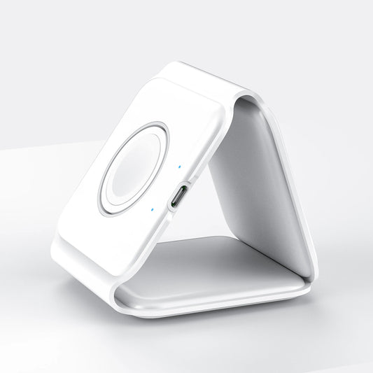 Chargeur  SANS FIL pliable 3 en 1 pour iPhone 13 12 Pro Max Mini watch 15W